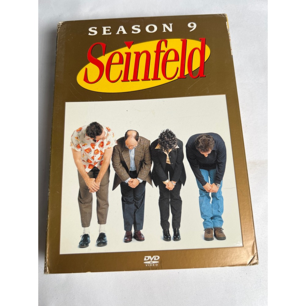 VINTAGE Sony Pictures Seinfeld Season 9 DVD Box Set Unisex OS Gold Good